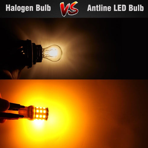 1157 2057 2357 7528 BAY15D LED Bulbs Amber Yellow, 12-24V Super Bright 1000 Lumens Replacement for Turn Signal Blinker Lights, Side Marker Lights ...