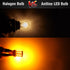 1157 2057 2357 7528 BAY15D LED Bulbs Amber Yellow, 12-24V Super Bright 1000 Lumens Replacement for Turn Signal Blinker Lights, Side Marker Lights ...