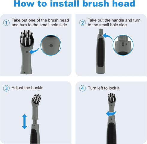 Cleaning Brush (Gray & Black)...