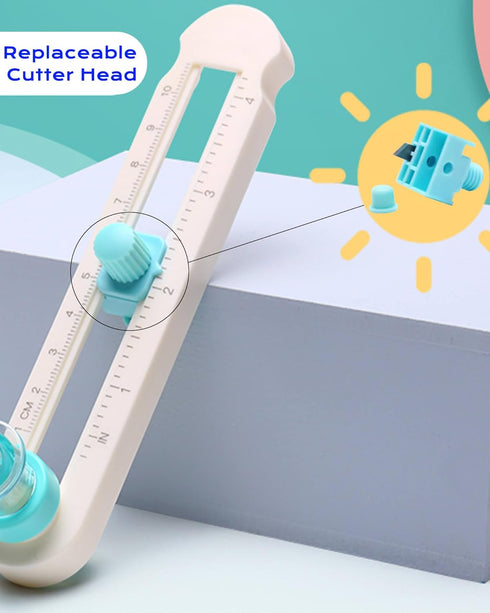 Circle Cutter Tool for Paper Crafts - Rotary Cutter Round Cutting Knife for Scrapbooking, Card Making, Art And Diy Crafts, Fits Circles with A Rad...