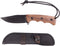 Compact Fixed Blade Knife Full Tang Short Knife Blade Wood Handle with Sheath Clip, Paracord for EDC Outdoor Camping Hiking Gift...