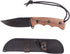 Compact Fixed Blade Knife Full Tang Short Knife Blade Wood Handle with Sheath Clip, Paracord for EDC Outdoor Camping Hiking Gift...