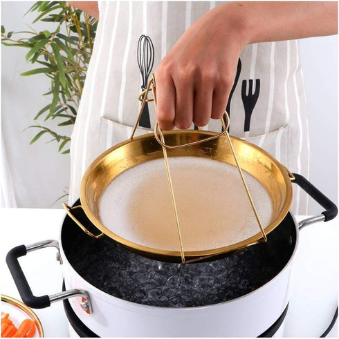 Buyer Star Stainless Steel Steaming Tray Cold Noodle Plate 9 Inch Everyday Pan Stainless Steel Big Green Egg Drip Pan Pizza Cake Baking Tray Liang...