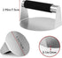 Kaudun Burger Press with Anti-Scald Handle, 5.5 in Stainless Steel Burger Smasher, Round Hamburger Press, Non-Stick, Griddle Accessories Kit for H...