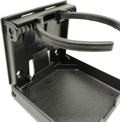 TIHOOD 2PCS Adjustable Folding Drink Holder with Screws/Adjustable Cup Holder for Marine/Boat/Caravan/Car (Black)...