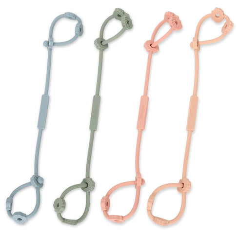 Toy Safety Straps, Socub Silicone Adjustable Baby Pacifier Teether Straps, 4pcs Toddler Toy Bottle Harness Straps for Strollers, High Chair, Cribs...