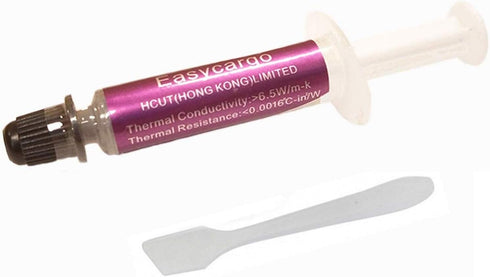 Easycargo 6.5 W/m-k Thermal Paste Kit, High Performance Thermal Grease Compound for Cooler Heatsink Interface Computer Processor CPU GPU (1-Pack)...