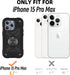 MARKILL Compatible with iPhone 15 Pro Max Case 6.7 Inch with Double Ring Stand, Heavy-Duty Military Grade Shockproof Phone Cover for iPhone 15 Pro...
