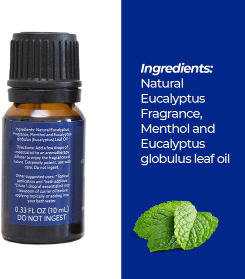 Halls Breathe Menthol with 100% Pure Essential Oils Blend for Diffusers and Aromatherapy, 10 mL, Mentho-Lyptus Scent...