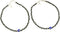 Jewar Mandi Anklet Evil Eye Nazariya Silver Plated Black Beads/crystal Adjustable Flexible Payal for Women...