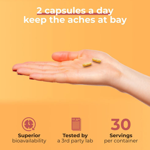 Inflame Shield | Turmeric Supplement for Inflammation Support with Ginger, Bioperine, & Bromelain | Advanced Formula for Joint Support | 60 Capsul...