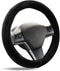 Long Microfiber Plush Steering Wheel Covers for Tesla, Elasticity Fashion Fluffy Protector Winter Warm Faux 15 Inch furry pretty Car Decoration fo...