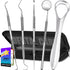 Dental Tools, Dental Pick, Dental Hygiene Kit, Oral Care Teeth Cleaning Tools Set, Stainless Steel Tooth Scraper Plaque Tartar Cleaner, Plaque Rem...