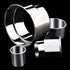 12 Pieces Round Cookie Cutters Set Stainless Steel Cookie Cutter Set Biscuit Plain Edge Round Cutters Circle Baking Metal Ring Molds Metal Ring Ba...