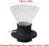 Coffee Dripper, Cone Glass Pour Over Coffee Dripper with Switch Easy Cleansing Reuse Pour Over Coffee Dripper Filter for Backpacking Camping...