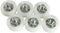 Drawer Bearing 6PCS 19mm White Round Flat Nylon Pulleys Positioning Rollers with Screws File Cabinet Wheels...
