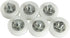 Drawer Bearing 6PCS 19mm White Round Flat Nylon Pulleys Positioning Rollers with Screws File Cabinet Wheels...
