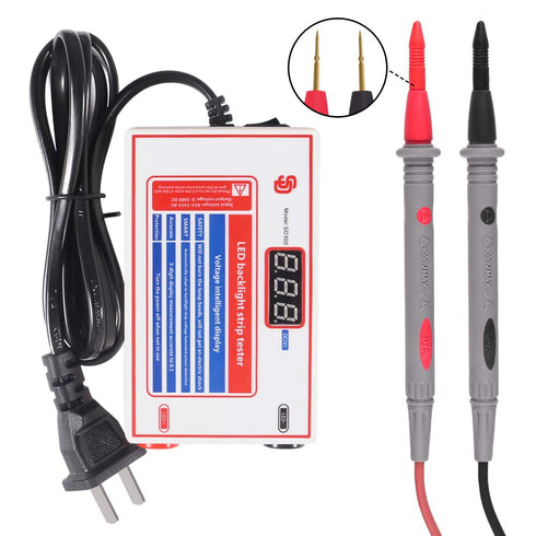 LED Light and TV Backlight Tester,LED Strip Lamp Beads Repair Testing Tool with Gold Plated Pin and Power Cable 0-300V Adaptive Voltage, Suitable ...