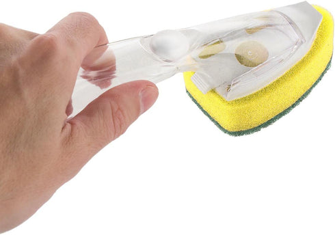 3M Scotch-Brite (6 Pack) Heavy Duty Dish Wand Sponge Brush Soap Dispenser with Scotch Brite Sponges Dish Scrubber Pads for Home Kitchen...