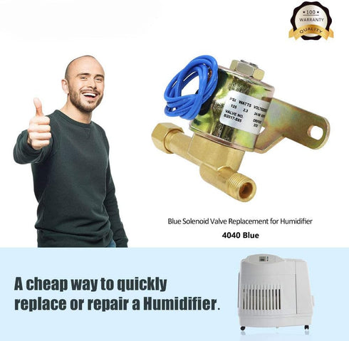 4040 Humidifier Water Solenoid Valve by Appliancemate Replacement Humidifier Valve-B2015-S85 B2017-S85 220 224 400 400A-24 Volts,2.3 Watts,60 HZ (Blue)