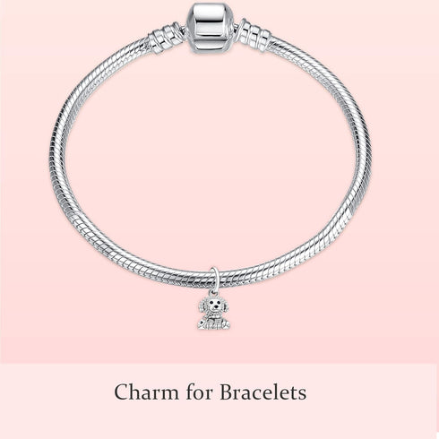 925 Sterling Silver Charms for Bracelets Necklaces Poodle Puppy Dog Dangle Pendants Beads, Charms Jewelry Gift for Women...
