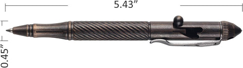 SMOOTHERPRO Solid Brass Bolt Action Pen with Tungsten Part Heavy Duty for Gift Business Office EDC Pocket Color Natural (BTA971)...