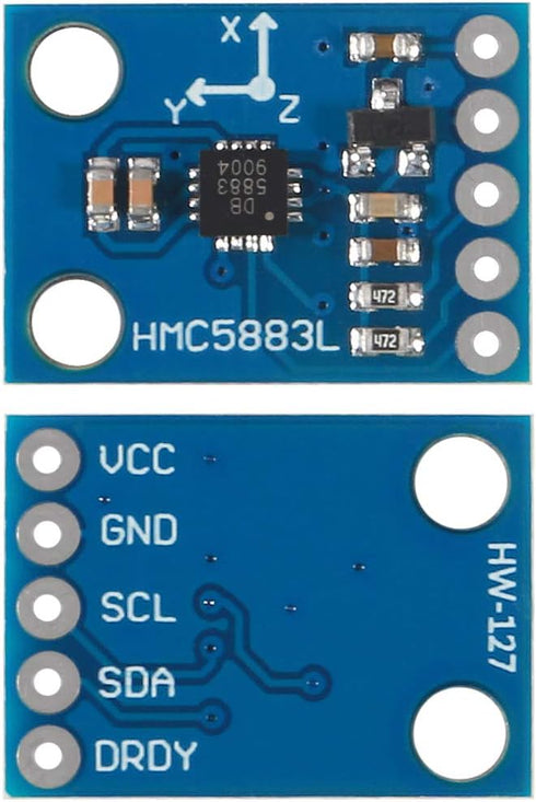 10pcs GY-273 QMC5883L 3-Axis Compass Magnetometer Sensor Board Module IIC/I2C for Arduino 3-5V Power High Accurancy...