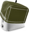Toaster Dust Cover with Pockets, Solid Color Dark Olive Green Soft Washable 4 Slice Toaster Cover, Dust-proof Cover for Small Appliance Cover and ...