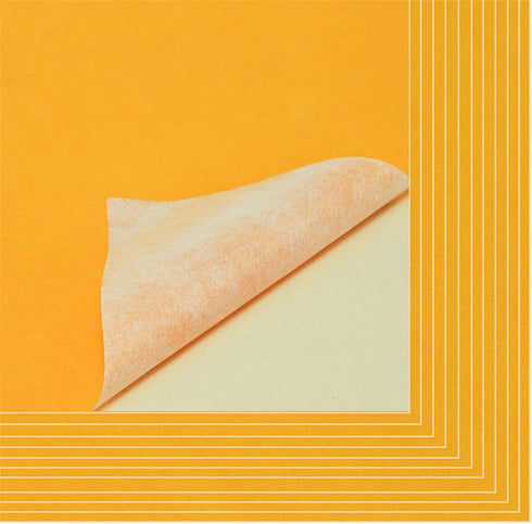 Mesheshe 10PCS Self Adhesive Fabric, DIY Peel and Stick Fabric for Art & Crafts, Drawer/Jewelry Box Felt Liner, A4 Size (8.3" x 11.8", Yellow)...