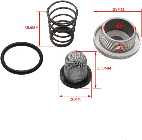 Drain Plug Oil Filter Cap Cover Set For GY6 50cc 125cc 150cc QMB139 Chinese Scooter Moped ATV Go Kart...