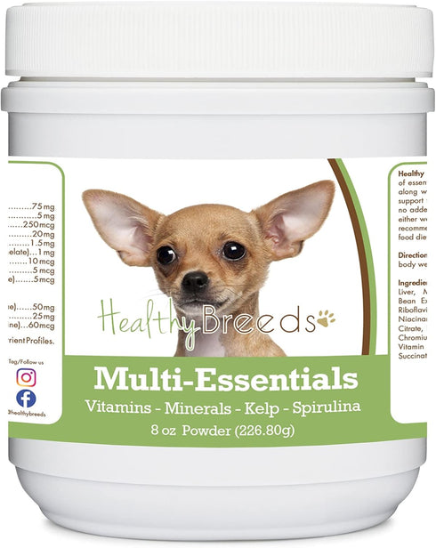 Healthy Breeds Chihuahua Multi-Essentials Powder for Dogs - an Ideal Supplement of Vitamins, Minerals & Antioxidants for Your Dog - 8 oz...