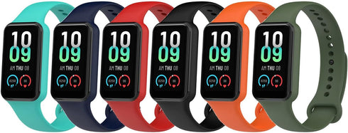 Chofit Bands Compatible with Amazfit band 7, Soft TPU Sport Strap Band, Replacement Amazfit band 7 Smartwatch Wristband for Women Men, 6Pack...