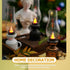 Zerodeko Kerosene Lamp Vintage Flameless Table Lamp Led Kerosene Lantern Clear Hurricane Lamp Battery Operated Nightstand for Bedroom Living Room ...