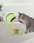 Cat Bowls for Food and Water, Upgrade Cat Food Bowls for Indoor Cats, Premium Removable Stainless Steel Double Bowls with Silicone Anti-Slip Pads,...
