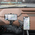 Car Phone Holder, Multifunction Car Dashboard Holder Rearview Mirror with 360 ° Adjustable Spring Clip, Suitable for 3 to 7 Inch Smartphones (Cent...