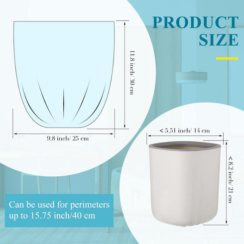 240 Counts Mini Trash Bags 0.5 Gallon Tiny Mini Garbage Bags Small Pet Bags Strong Trash Bags Trash Can Liners for Car Kitchen Office Desktop Mini...
