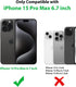 Jelanry Case for iPhone 15 Pro Max, Heavy Duty Rugged Dual-Layer Protection Phone Case with Anti dust Port Scratch Shockproof Matte Armor Back Cov...