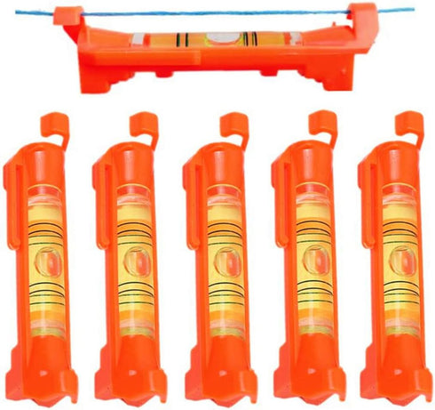 5Pcs Hanging Line Level String levels Tools Used for Layout Brick Working, Site lining, Flooring Decking, Ground, Shed Base, Backyard, Fence, Pier...