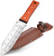 HAUSHOF Hori Hori Garden Knife 7”Stainless Steel Serrated Blade with Cutting Edge, Gardening Tool with Leather Sheath for Weeding, Planting, Diggi...