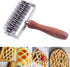 Hosmide Kitchen Baking Dough Cookie Pie Pizza Pastry Lattice Roller Cutter Baking Tool - Stainless Steel - Wood handle...