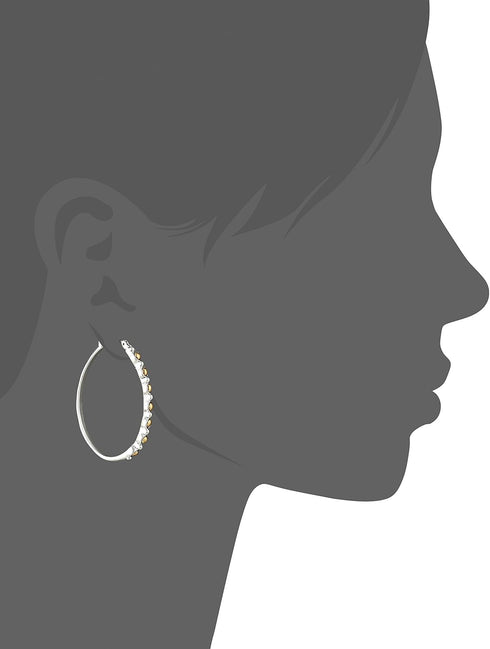 Lucky Brand Two-Tone 1-3/4" Hoop Earrings...