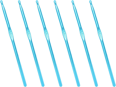 6 PCS Crochet Hook Set,5MM Aluminum Crochet Hook,Knitting Needles for DIY Yarn Craft,Crochet Needle Great Handmade DIY Gift for Friends,Nice Gift ...