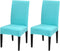 2 Pack Dining Chair Covers, Stretch Spandex Removable Washable Protector Chair Slipcovers for Dining Room Kitchen Hotel (Sky Blue)...