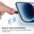 20 Pcs iPhone Port Charger Cover, Lightning Dust Plugs for iPhone 14 Pro Max/13/12/11/XS/XR/8/7/iPad/AirPods Pro, Charging Port Protectors with Cl...