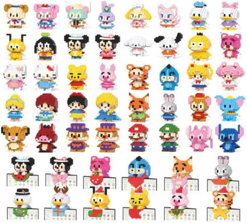 3D Mini Building Blocks, Micro BlocksToy Gift,Easter/Birthday/Christmas (Panda Pumpkin hat 396 PCS)...