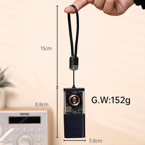 Portable Charger for Smart Watch, 5200mAh Travel Accessories Magnetic Wireless 4 in 1 Power Bank for Smart Watch,PD 20W GaN Fast Charging Block, B...