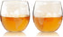 Viski Globe Glass Whiskey Tumblers, Etched Glass Whiskey Enthusiast Gift and Glassware Accessory, 10 oz, Set of 2...