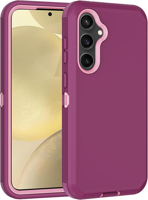 for Samsung Galaxy S24 Plus Case, with Built in Screen Protector Heavy Duty Drop Protection, Full Body Rugged Shockproof Protective Phone Cover fo...