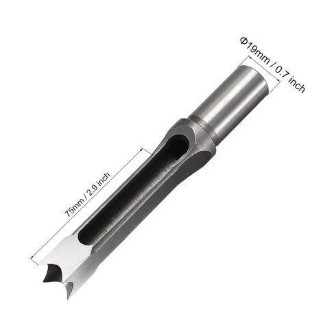 uxcell Square Hole Drill Bits for Wood 15mm x 215mm Mortising Chisel Bit Auger Cutter Tool for Woodworking Carpentry Drilling Tool...