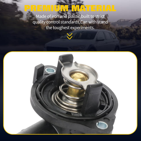 OCPTY Engine Coolant Thermostat Housing Fit for Chrysler 300 2011 2012 2013 2014 2015 2016 2017 2018,for Dodge Challenger 2011-2017 Thermostat Hou...